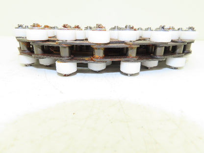 Tsubaki RF2040S-1LPSR-T-CP Chain Outboard Rollers 10' Long 1" Double Pitch *PICS