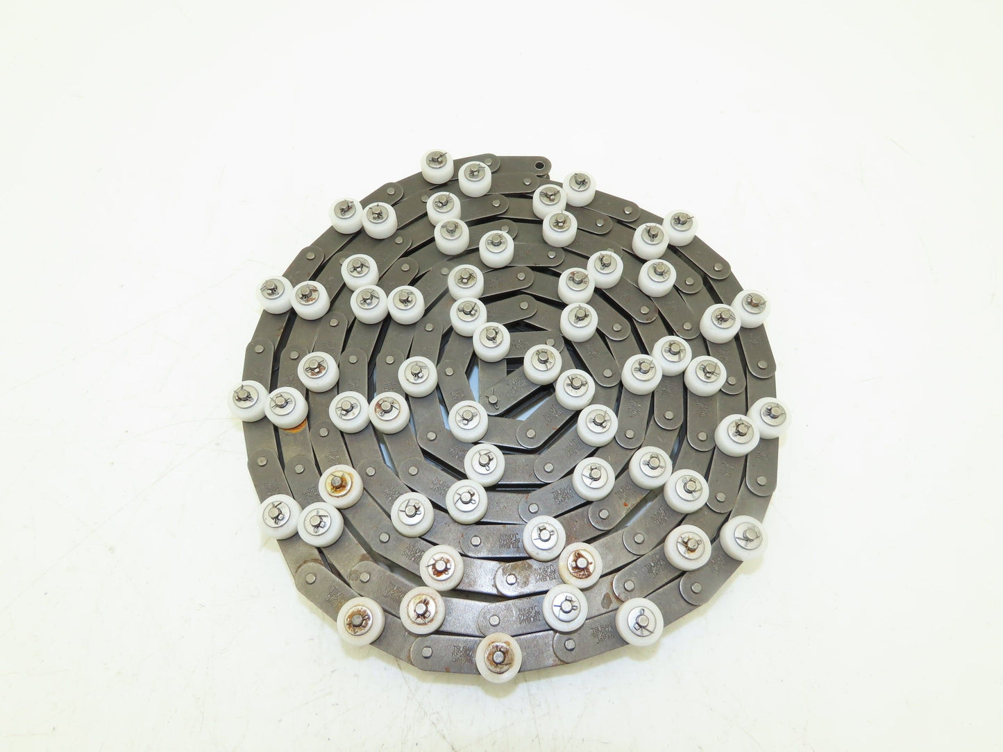 Tsubaki RF2040S-1LPSR-T-CP Chain Outboard Rollers 10' Long 1" Double Pitch *PICS