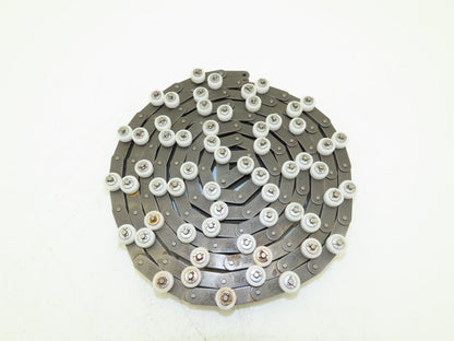 Tsubaki RF2040S-1LPSR-T-CP Chain Outboard Rollers 10' Long 1" Double Pitch *PICS