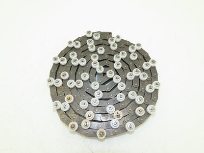 Tsubaki RF2040S-1LPSR-T-CP Chain Outboard Rollers 10' Long 1" Double Pitch *PICS