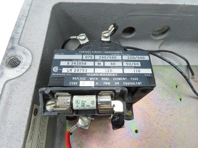 Allen Bradley 849-ZCD33 Hazardous Location Enclosure 10x11x5" Enclosure only