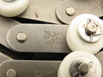 Tsubaki RF2040S-1LPSR-T-CP Chain Outboard Rollers 10' Long 1" Double Pitch