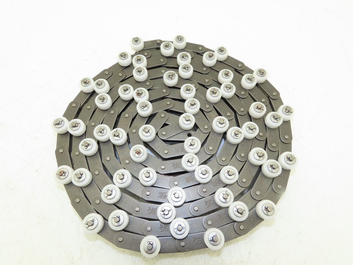 Tsubaki RF2040S-1LPSR-T-CP Chain Outboard Rollers 10' Long 1" Double Pitch