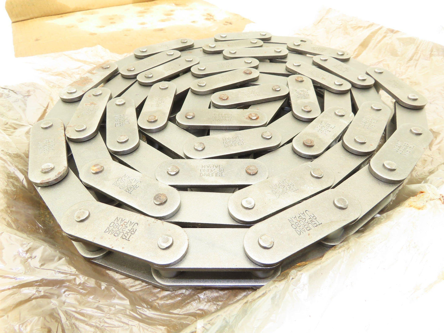 Tsubaki C-2080 Riveted Roller Chain 3" Double Pitch 10' Single Strand RF-2080