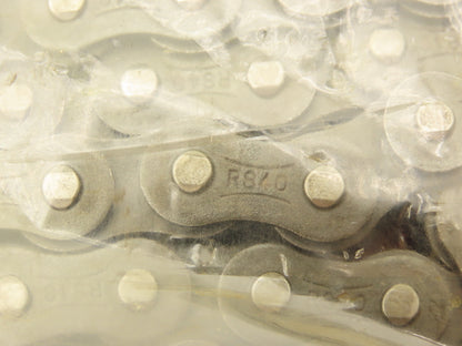 Tsubaki RS40 Roller Chain 40 Size 1/2" Pitch 240 Links 10' Long Lot of 2