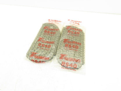Tsubaki RS40 Roller Chain 40 Size 1/2" Pitch 240 Links 10' Long Lot of 2