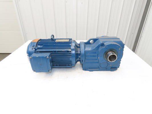 Sew Eurodrive KT67/T DRN100L4/DH Gearmotor 13.22 Ratio 133rpm 5Hp 230/460V 3PH