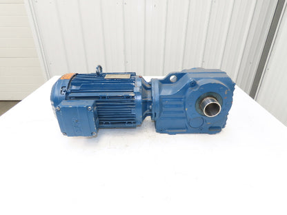 Sew Eurodrive KT67/T DRN100L4/DH Gearmotor 13.22 Ratio 133rpm 5Hp 230/460V 3PH