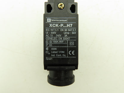 Telemecanique XCK P102H7 Limit Switch Roller Plunger 240vac 3A