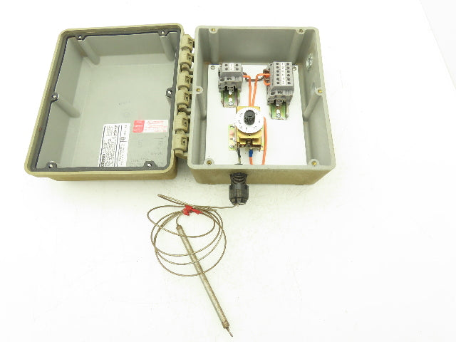 United Electric Controls Co E55S Temperature Controller Relay Unit W/Temp Probe
