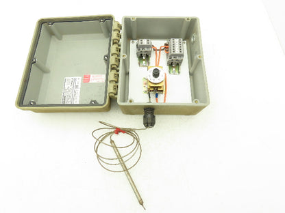 United Electric Controls Co E55S Temperature Controller Relay Unit W/Temp Probe