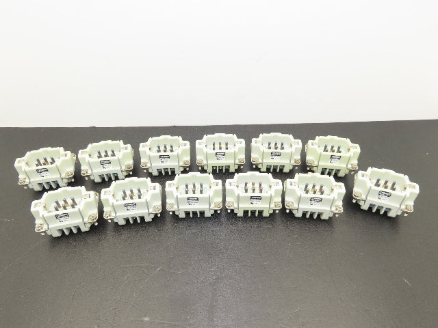 Phoenix Contact 1771037 6-Pin Male Heavycon Screw Terminal Lot of 12