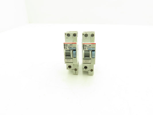 Smissline LG1 4A Circuit Breaker with Neutral Conductor Isolator Lot of 2