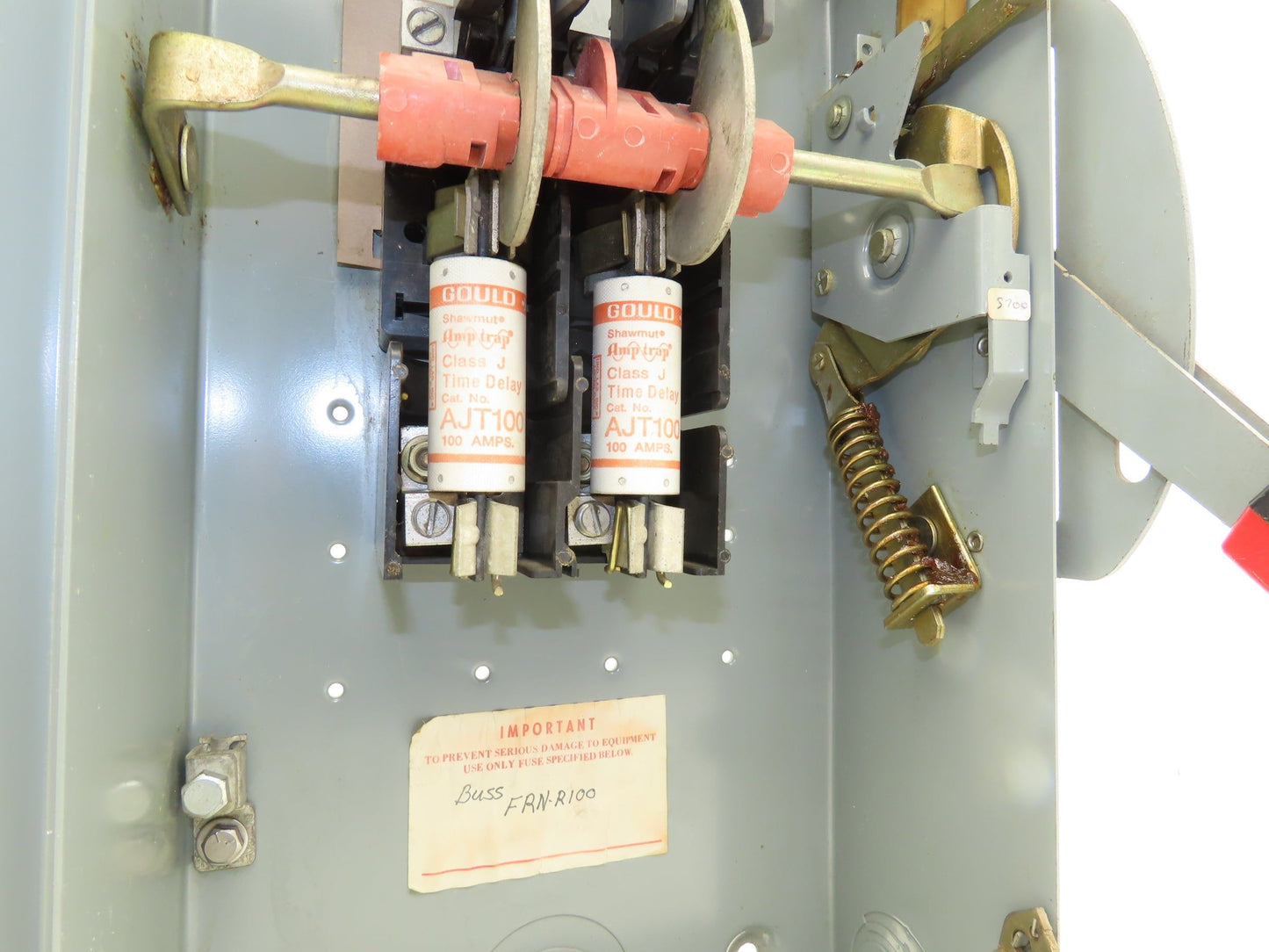 Square D H-223 Safety Disconnect Switch 100A 250VAC Fused 20HP