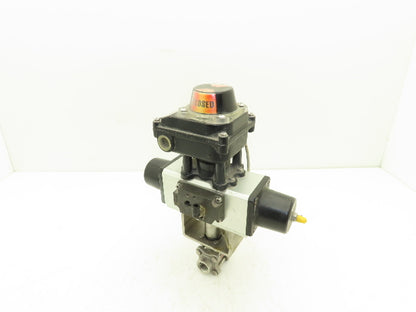 Assured Automation 1.4408-CF8M 1/2"NPT SS Ball Valve w/Pneumatic Actuator PSO45