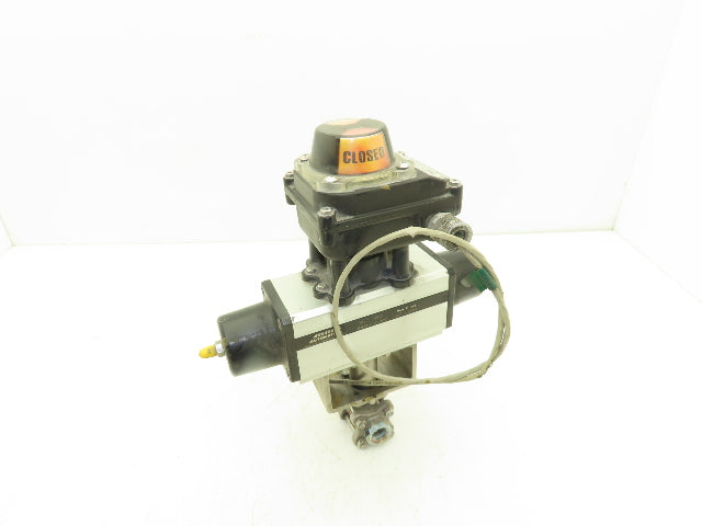 Assured Automation 1.4408-CF8M 1/2"NPT SS Ball Valve w/Pneumatic Actuator PSO45
