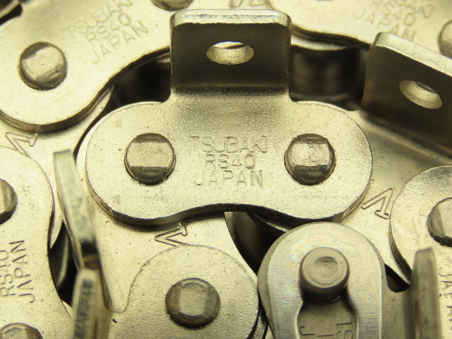 Tsubaki RS40 Chain Lambda Stainless Attachment 92" Long 1/2" Pitch 40 Size