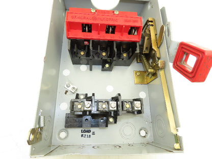 General Electric TH3361R Model 7 GE Safety Disconnect Switch 30A 600VAC Fused