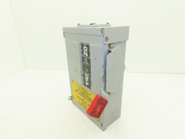 General Electric TH3361R Model 7 GE Safety Disconnect Switch 30A 600VAC Fused