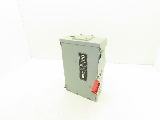 General Electric TH3361R Model 10 GE Safety Disconnect Switch 30A 600VAC Fused