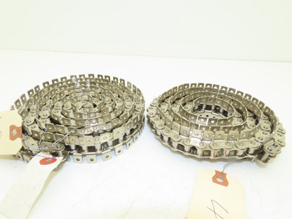 Tsubaki RS40 Chain Lambda Stainless Attachment 48" 55" Long 40 Size Lot of 3