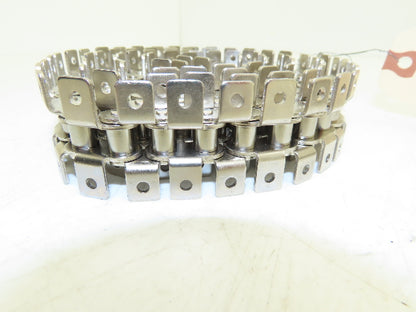 Tsubaki RS40 Chain Lambda Stainless Attachment 48" 55" Long 40 Size Lot of 3