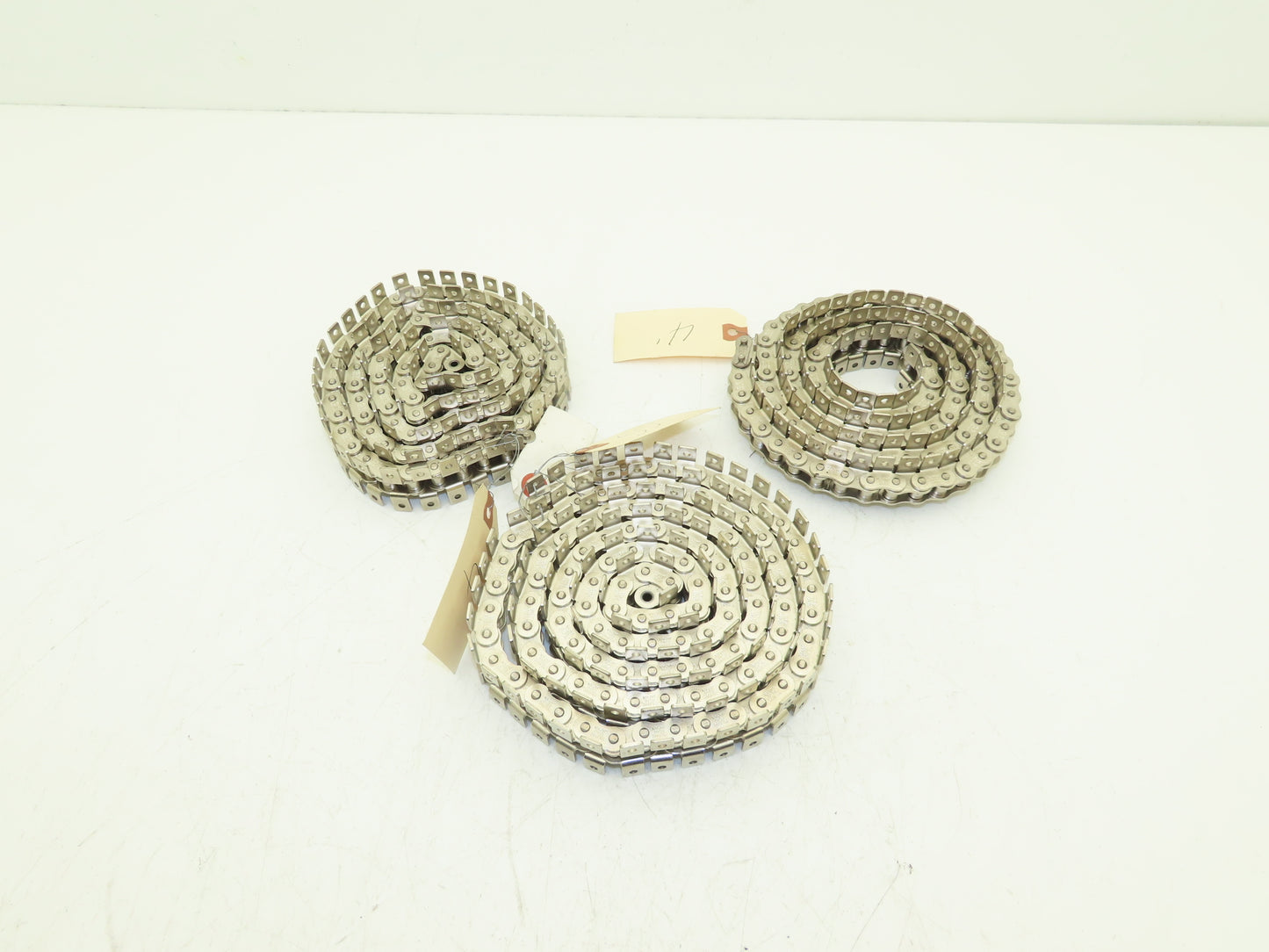 Tsubaki RS40 Chain Lambda Stainless Attachment 48" 55" Long 40 Size Lot of 3