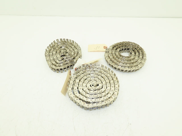 Tsubaki RS40 Chain Lambda Stainless Attachment 48" 55" Long 40 Size Lot of 3