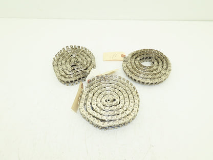 Tsubaki RS40 Chain Lambda Stainless Attachment 48" 55" Long 40 Size Lot of 3