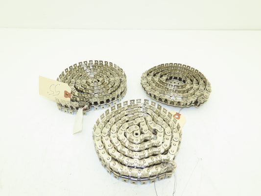 Tsubaki RS40 Chain Lambda Stainless Attachment 48" 55" Long 40 Size Lot of 3