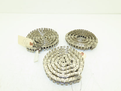 Tsubaki RS40 Chain Lambda Stainless Attachment 48" 55" Long 40 Size Lot of 3