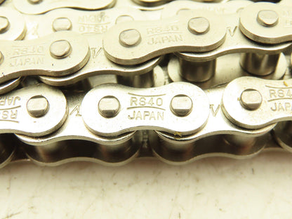 Tsubaki RS40 Chain Lambda Stainless Attachment 6' Long 40 Size 1/2" Pitch