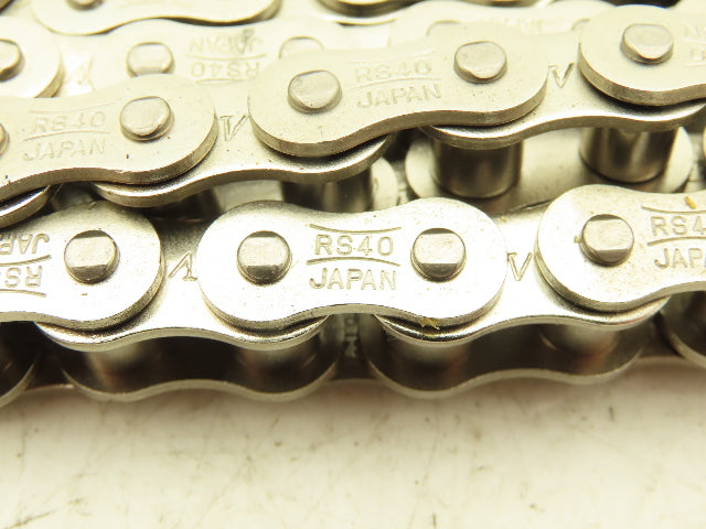 Tsubaki RS40 Chain Lambda Stainless Attachment 6' Long 40 Size 1/2" Pitch