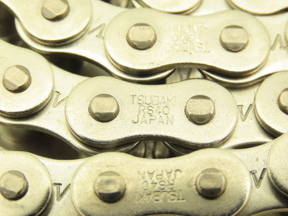 Tsubaki RS40 Chain Lambda Stainless Attachment 8' Long 40 Size 1/2" Pitch