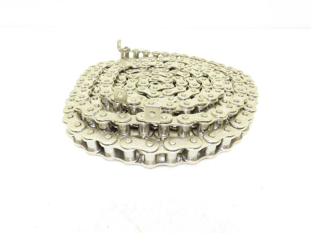 Tsubaki RS40 Chain Lambda Stainless Attachment 8' Long 40 Size 1/2" Pitch