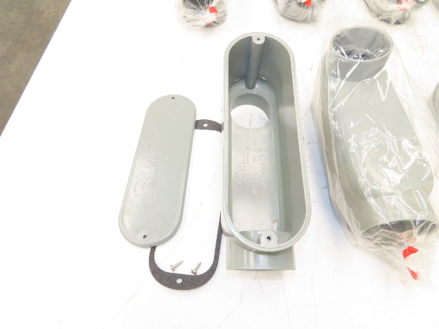 Kraloy LB20 PVC Conduit Body LB 2" Access Fitting Glue In Outdoor Lot of 10