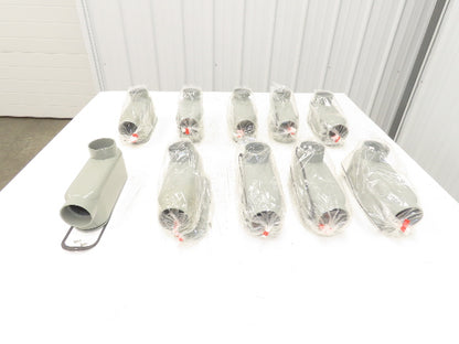 Kraloy LB20 PVC Conduit Body LB 2" Access Fitting Glue In Outdoor Lot of 10