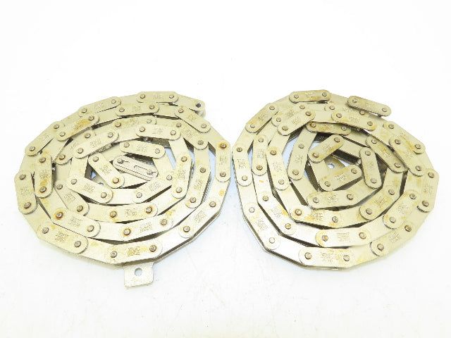 Tsubaki RF2040 Chain Attachment 55" Long Conveyor Double Pitch 1" Lot of 2