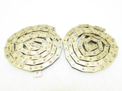 Tsubaki RF2040 Chain Attachment 55" Long Conveyor Double Pitch 1" Lot of 2