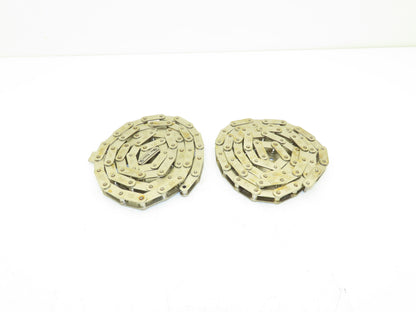 Tsubaki RF2040 Chain Attachment 55" Long Conveyor Double Pitch 1" Lot of 2