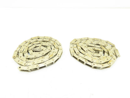 Tsubaki RF2040 Chain Attachment 55" Long Conveyor Double Pitch 1" Lot of 2