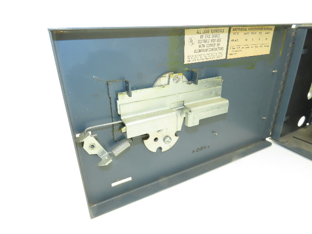 General Electric QMR36IL Fusible Interrupter 30A 3 Pole 300VAC