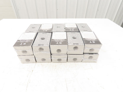 RT FSB50-3 Gray Weatherproof 1-Gang Rectangular Outlet Box  Lot of 20