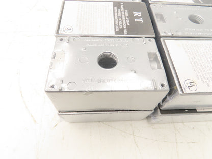 RT FSB50-3 Gray Weatherproof 1-Gang Rectangular Outlet Box  Lot of 20