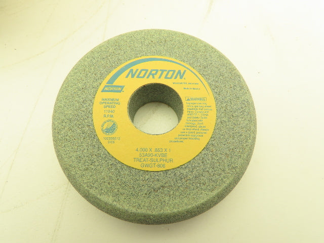 Norton 53A90-KVBE Alundum Grinding Wheel 4"x.853"x1" Lot of 5