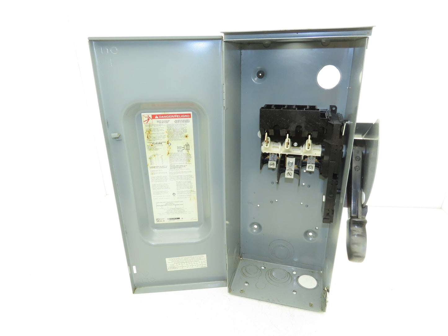 Square D HU363RB HU363RB Safety Disconnect Switch 100A 600VAC Non Fused