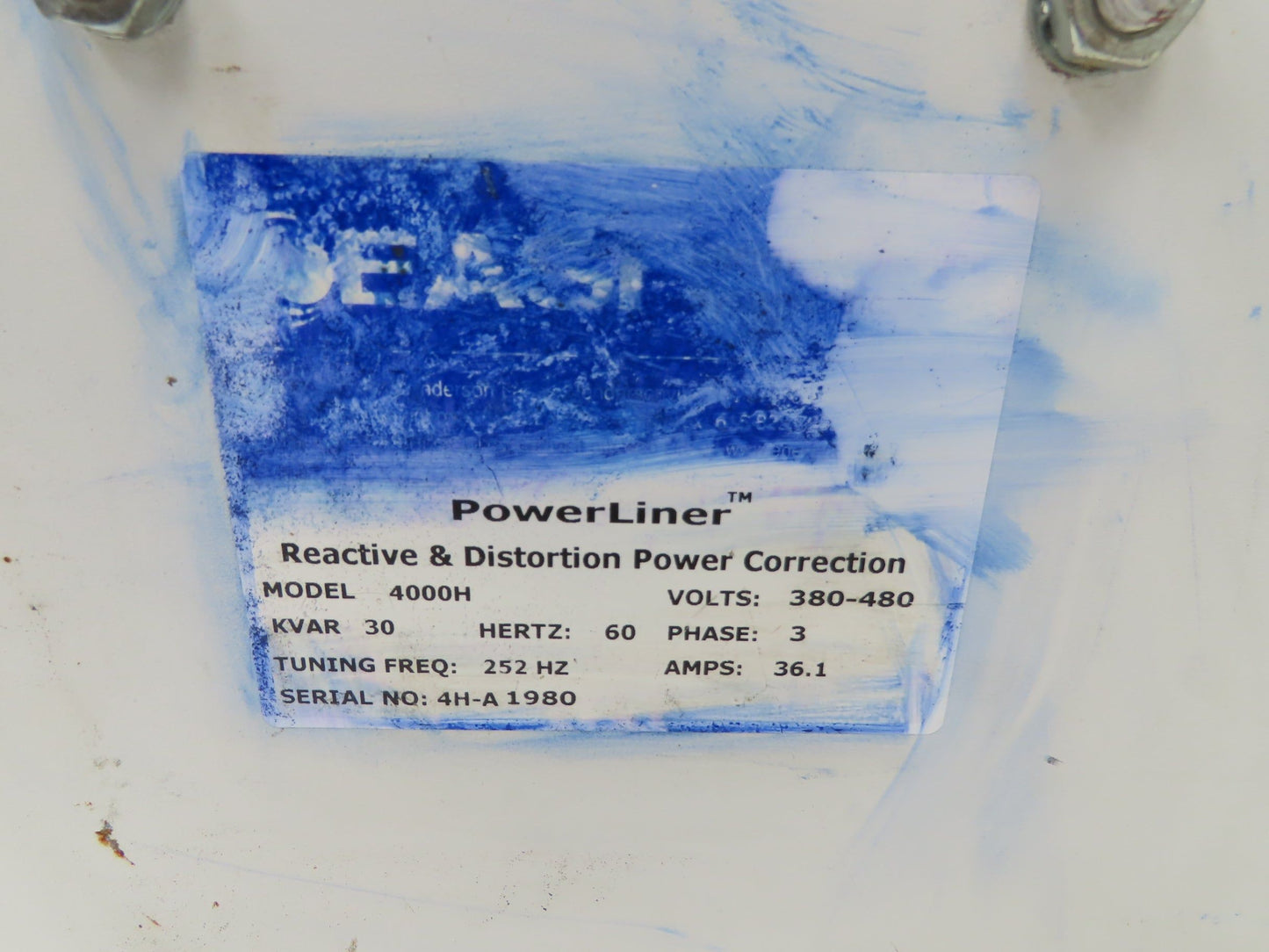 EASI Powerliner 4000H Power Factor Correction Capacitor Unit 30kvar 380-480V 3PH
