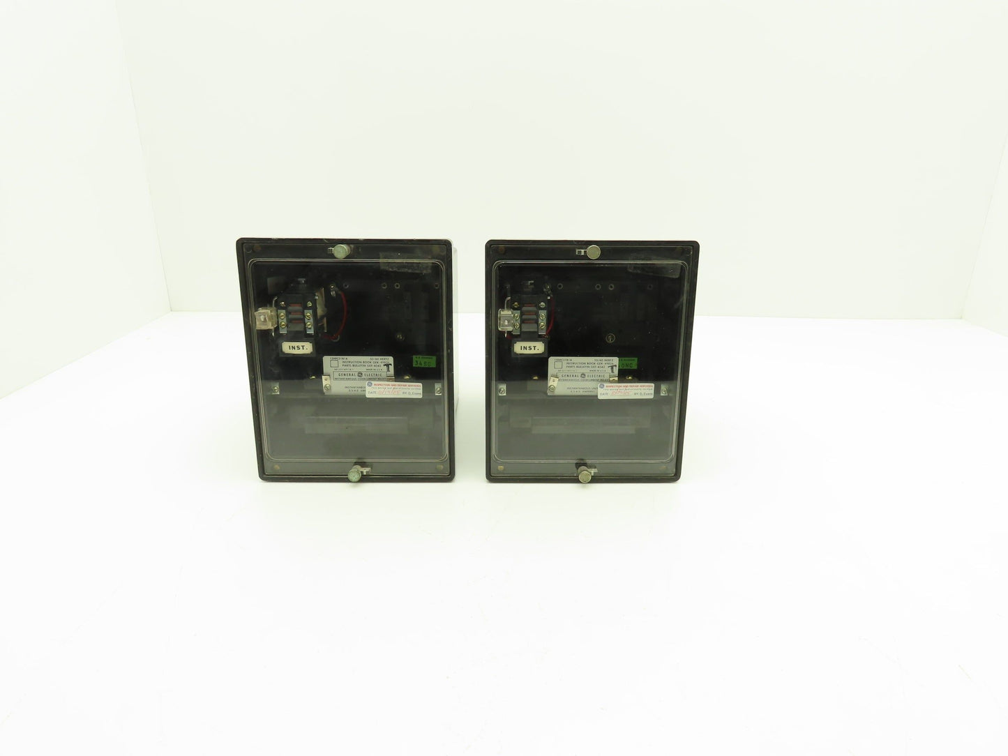 GE 12HFC21B1A Instantaneous Overcurrent Relay 50/60Hz 0.5-4.0 Amperes Lot of 2