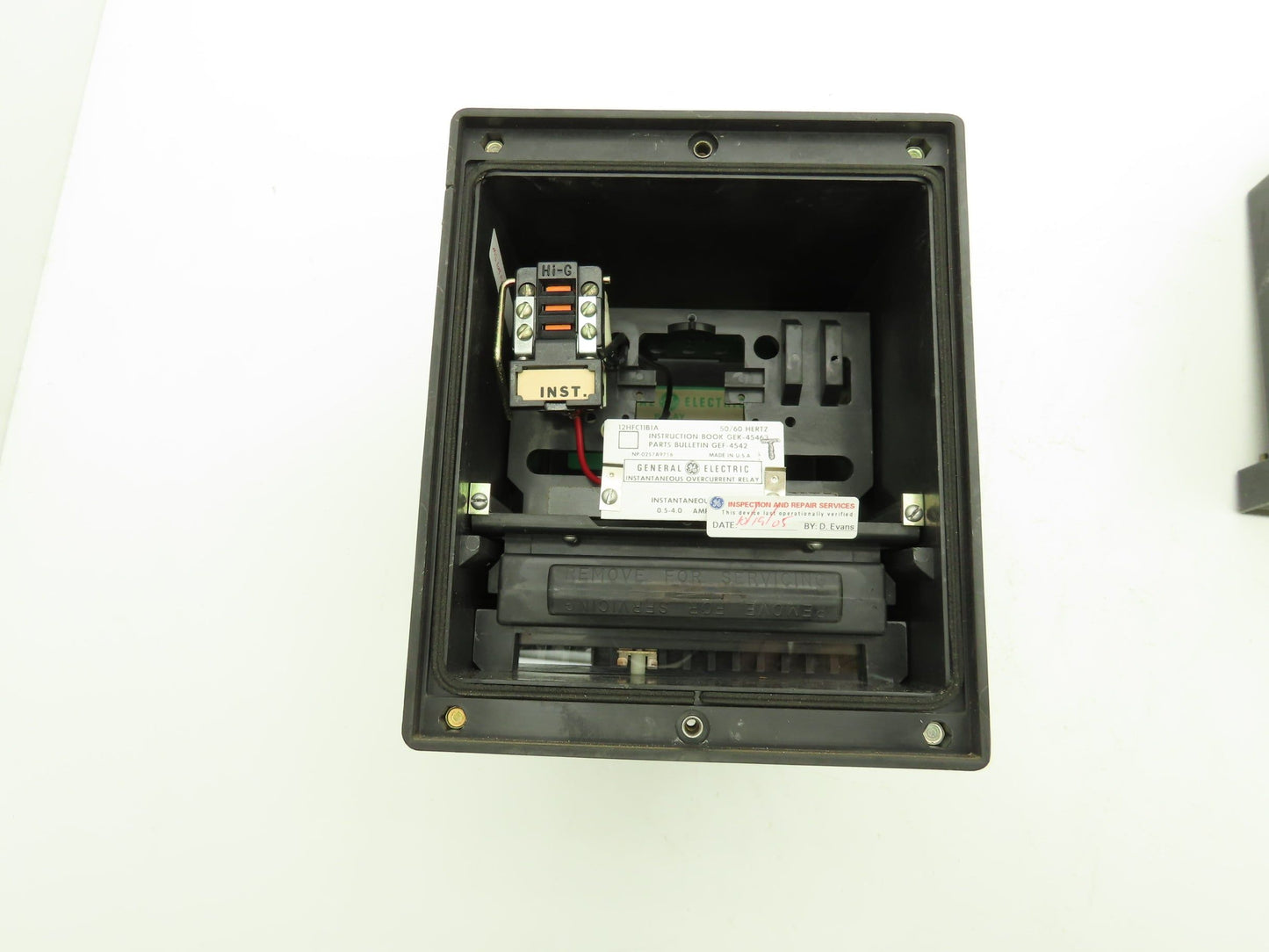 GE 12HFC11B1A Instantaneous Overcurrent Relay 50/60Hz 0.5-4.0 Amperes Lot of 2