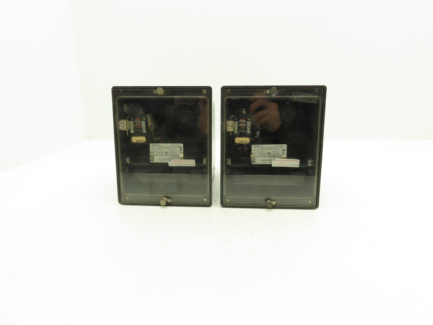 GE 12HFC11B1A Instantaneous Overcurrent Relay 50/60Hz 0.5-4.0 Amperes Lot of 2